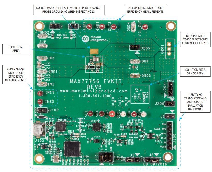 Analog Devices / Maxim Integrated MAX77756评估套件